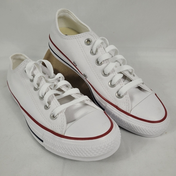 Converse All Stars Shoes - Converse Chuck Taylor All Star Low Top Shoes Sneakers White Unisex M-5, W-7 NIB